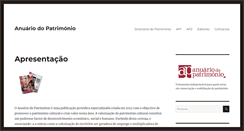 Desktop Screenshot of anuariodopatrimonio.com